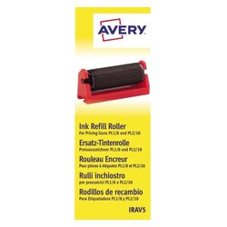 Avery Zweckform IRAV5 Farbrolle PL1/8+PL2/18 schwarz Karton 5 Stück