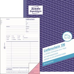 Avery Zweckform 726 Lieferschein DIN A5 2x50Blatt 