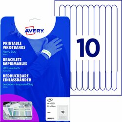 Avery Zweckform L4000-10 Einlassbänder 265x18 mm ws 100 St./Pack.