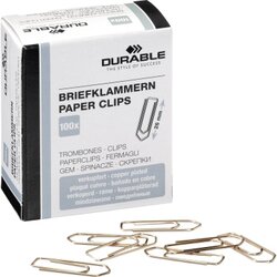 DURABLE 120424 Briefklammer 26mm verkupfert 100 St./Pack.