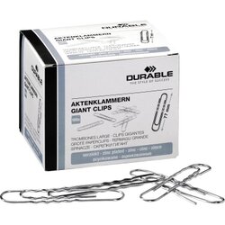 DURABLE 122725 Aktenklammer 77mm verzinkt 100 St./Pack.