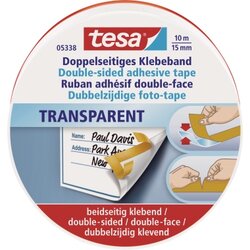 tesa® 05338-00000 Bastelband 15mm 10m beidseitig klebend Metalldose