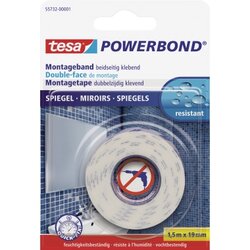 tesa® 55732-00001 Montageband für Spiegel 19mmx1,5m