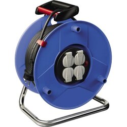 brennenstuhl® 1218050 Kabeltrommel Garant 25m H05VV-F 3G1,5 4xSchuKo