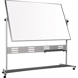 Bi-office QR5204GR Whiteboard mobil drehbar emailliert 120x90cm