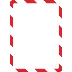 DJOIS 194973 Magnetrahmen Safety Line DIN A4 PVC rt/ws 2 St./Pack.
