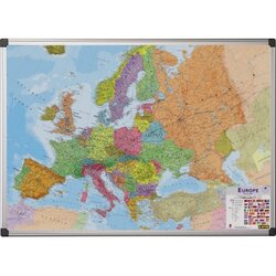 Bi-office MAP0100402 Magnettafel Europakarte 120x90cm