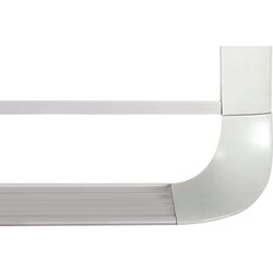 Bi-office Whiteboard Shiny Grey
