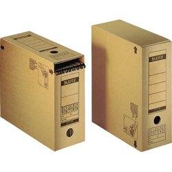 Leitz 60860000 Archivbox DIN A4 max. 116mm Wellpappe natronbraun