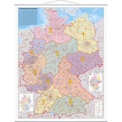 FRANKEN KAM400 Kartentafel PLZ 137x97cm laminiert