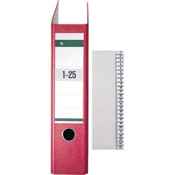Leitz 13810085 Registerserie 1-25 DIN A4 21,2x24cm 25Bl. Papier grau