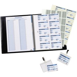 DURABLE 146461 Einsteckschild Namensschild Besucherbuch 100 St./Pack.