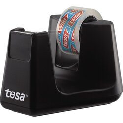 tesa® 53903-00000 Tischabroller ecoLogo Smart schwarz +Klebefilm