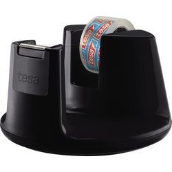tesa® 53827-00000 Tischabroller Easy Cut Compact schwarz +Klebefilm
