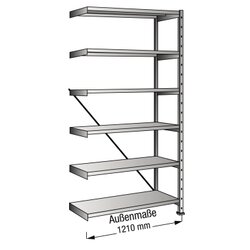SCHOLZ 471223 Steckregal Anbau 1.200x2.280x700mm 6OH vz