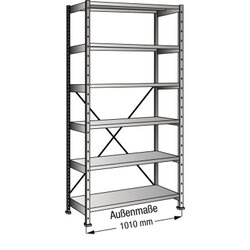SCHOLZ 431103 Steckregal Grund 1.000x2.280x300mm 6OH vz