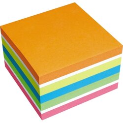 Soennecken 5854 Haftnotizwürfel 450Blatt or/ws/ge/bl/gn/pi
