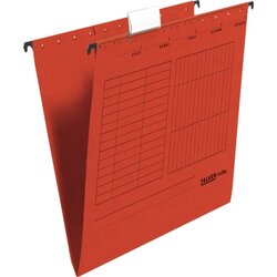 Falken 80002496 Hängemappe A4 seitlich offen Kraftkarton rot