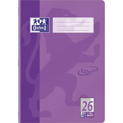 Oxford 400104442 Oxford Schulheft Touch A4 L. 26 16Bl. flieder