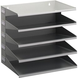 DURABLE 336010 Sortierstation DIN A4/Folio 5teilig Metall gr