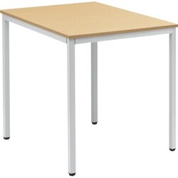 Neutralware 810010072 Konferenztisch  80x70 alu buche