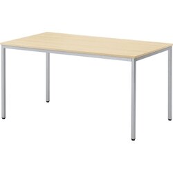 Neutralware 810010279 Konferenztisch  140x80 alu ahorn