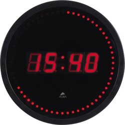 ALBA HORLED Alba Wanduhr LED sw/rt