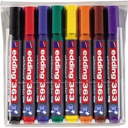 edding 4-363-8 edding Whiteboardmarker Set 1-5mm f.sort 8 St.