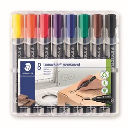 STAEDTLER® 352 WP8 Permanentmaker Lumocolor 2mm sortiert 8 St./Pack.