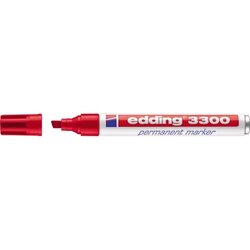 edding 4-3300002 Permanentmarker 3300 1-5mm Keil rot