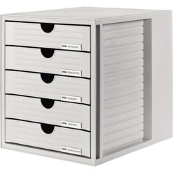 HAN 1450-11 Schubladenbox Systembox DIN C4 5Schubfächer lgr