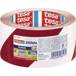 tesa® 58131-00000 Packband 50mmx66m bedruckt rot weiß