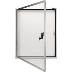 magnetoplan® 1214300 Schaukasten CC 115x112,5cm 12xDIN A4 Aluminium ws