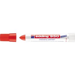 edding 4-950002 Industriemarker 950 10mm Pastenspitze rot