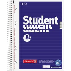 BRUNNEN 106787101 Collegeblock DIN A5 80Blatt liniert