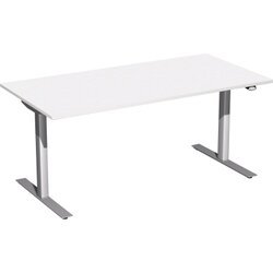 Geramöbel S-08F1608-WS Elektro-Hubtisch 160x80x65-125cm ws/si