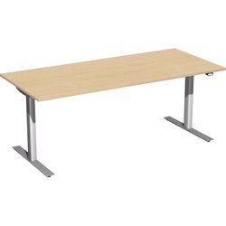 Geramöbel S-08F1808-BS Elektro-Hubtisch 180x80x65-125cm bu/si
