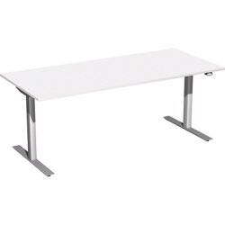 Geramöbel S-08F1808-WS Elektro-Hubtisch 180x80x65-125cm ws/si
