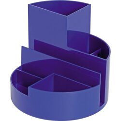 MAUL 4117637 Stifteköcher rund 6Fächer Kunststoff blau
