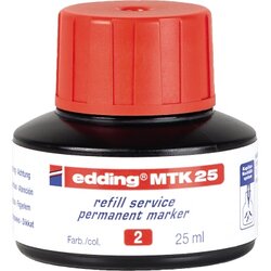 edding 4-MTK25002 Nachfülltusche MTK 25 25ml rot 