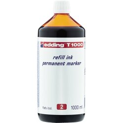 edding 4-T1000002 Nachfülltusche T1000 1.000ml rot