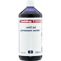 edding 4-T1000003 Nachfülltusche T1000 1.000ml blau