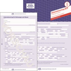Avery Zweckform 2875 Avery Zweckf. Untermietvertrag A4 2S SD