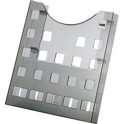 helit H6102508 Prospekthalter DIN A4 grau transparent