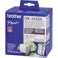 Brother dk44205 Endlosetikettenrolle  Papier wiederablösbar ws