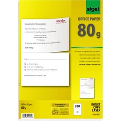 SIGEL LP202 Kopierpapier A4 querperforiert auf A5 100 Bl./Pack.