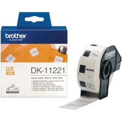 Brother DK11221 Endlosetikettenrolle  23x23mm ws