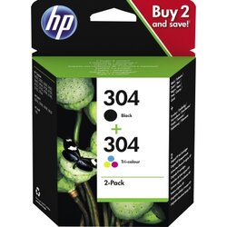 HP 3JB05AE Tintenpatrone 304 sw+c/m/y 2 St./Pack.