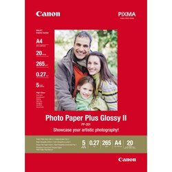 Canon 2311B019 Fotopapier Plus Glossy II DIN A4 weiß 20 Bl./Pack.
