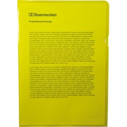 Soennecken 1467 Sichthülle DIN A4 PP gelb 50 St./Pack.